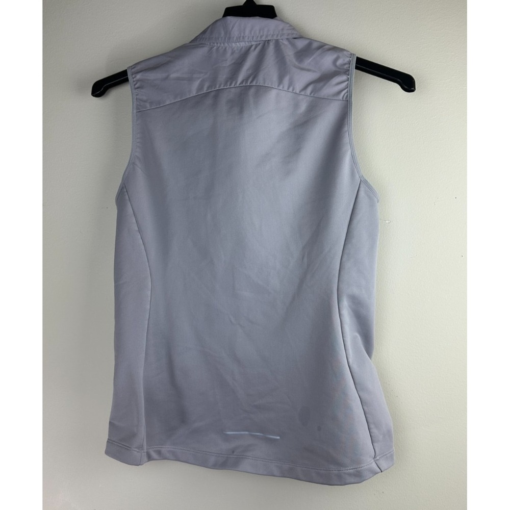 Nike Running Aerolayer Quilted Puffer Vest Grey Lavender Zip Up 856222-059 Small - Picture 9 of 14